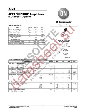 J309G datasheet  